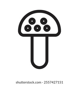 Simple Mushroom icon. The icon can be used for websites,