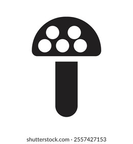 Simple Mushroom icon. The icon can be used for websites,