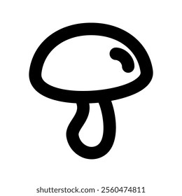 Simple Mushroom icon. The icon can be used for websites, print templates, presentation templates, illustrations, etc
