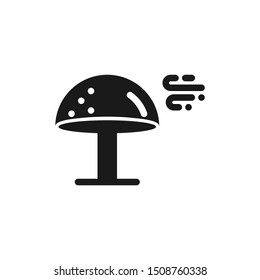 Simple mushroom icons in solid style design on white background. Suitable for autumn seasons, food, gardening and website app. Pixel Perfect 48x48. Vector Illustration EPS 10.