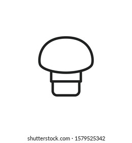 Simple mushroom line icon. Stroke pictogram. Vector illustration isolated on a white background. Premium quality symbol. Vector sign for mobile app and web sites.