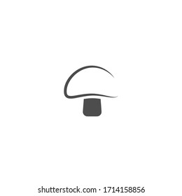 simple mushroom logo icon design