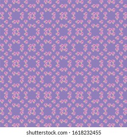 Simple Mushroom Pattern on Purple Background, Wallpaper