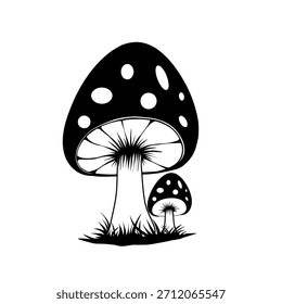 Silueta de seta simple Ilustración vectorial 
