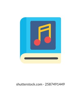 Simple Music Book Icon for Study