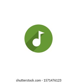 Simple Music icon design for web icon template