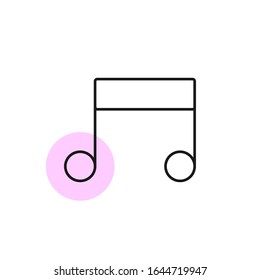 simple music icon template design