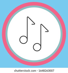 simple music icon template design