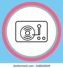 simple music icon template design