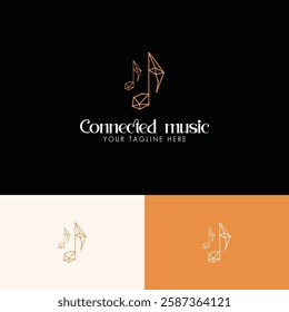 Simple music logo design template
