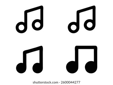 Simple Music Notes Graphic Design