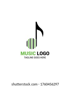 Designvorlage für einfaches Musik-Vektorlogo