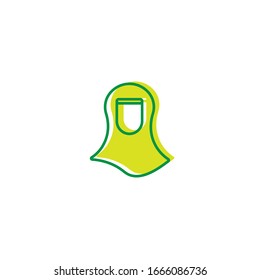 simple Muslim icon template design