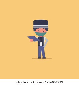 simple Muslim illustration template design