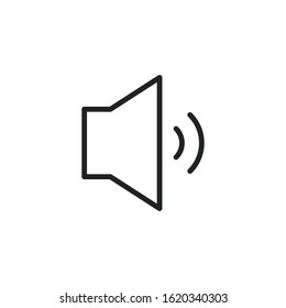 Simple mute line icon. Stroke pictogram. Vector illustration isolated on a white background. Premium quality symbol. Vector sign for mobile app and web sites.