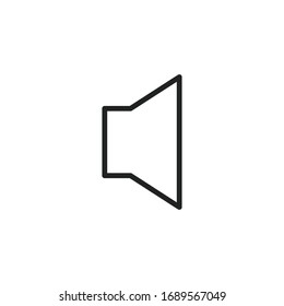 Icono de línea silenciosa simple. Pictograma de trazo. Ilustración vectorial aislada en un fondo blanco. Símbolo de calidad superior. Signo de vector para aplicaciones móviles y sitios web.