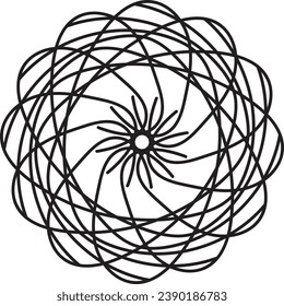 Simple Mystical Mandala, Intricate Design