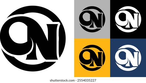 Simple N Letter Logo Design. Minimal Flat Vector N Logo Design Template Element Usable for Business and Branding Logos. alphabet N in isolated background. Letter N creative and unique Rounded logo