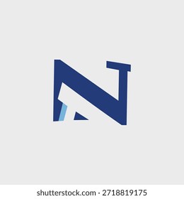 DISEÑO DE LOGOTIPO DE LETRA N SIMPLE