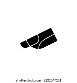 Simple nail line icon. Stroke pictogram. Vector illustration isolated on a white background