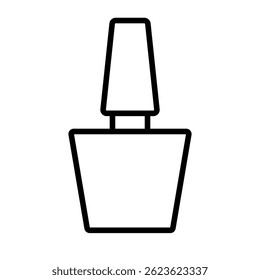 Simple nail polish icon. Vector.
