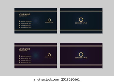 Diseño de diseño de tarjeta de nombre simple