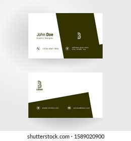 simple name card mockup with black shape 01