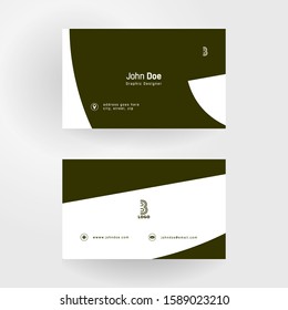 simple name card mockup with black shape 07