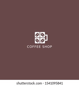 Simple natural home logo design, cafe or restaurant logo, coffee and tea shop for business