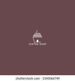 Simple natural home logo design, cafe or restaurant logo, coffee and tea shop for business