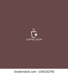 Simple natural home logo design, cafe or restaurant logo, coffee and tea shop for business