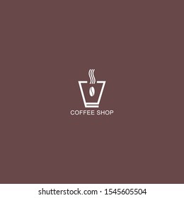 Simple natural home logo design, cafe or restaurant logo, coffee and tea shop for business