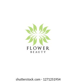 simple natural leaf icon design logo concept icon template