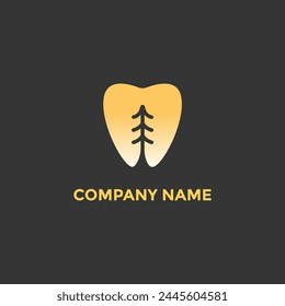 logo de árbol dental. logo de rama de árbol dental. logo de rama de árbol dental.