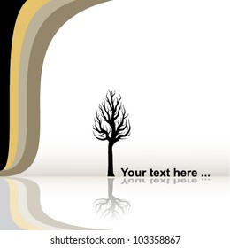 simple nature background - eco concept, vector illustration