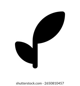Simple Nature Icon Representing Growth and a New Beginning