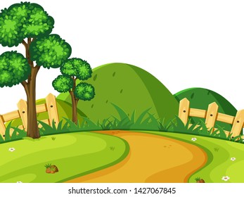 Eine einfache Naturlandschaftsgrafik