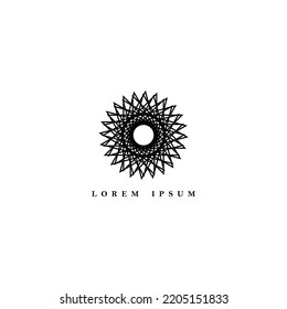 simple nature logo 3d vector template design illustration