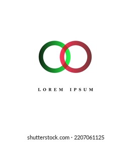 simple nature logo 3d vector template design illustration