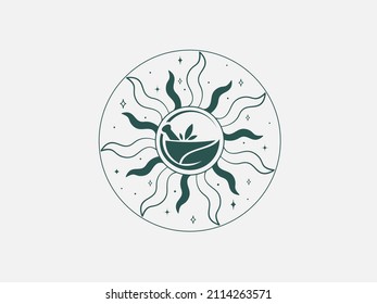 simple and nature mortar .Pharmacy Concept Logo Design