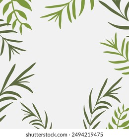 Simple nature with  pastel background. Wallpaper design for social media posts. Paper background in minimal trendy flat style with copy space for text.