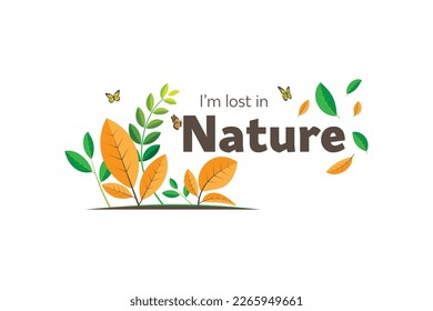 Simple nature related vector illustration.