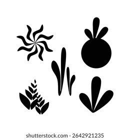 simple nature theme elements of  leaves