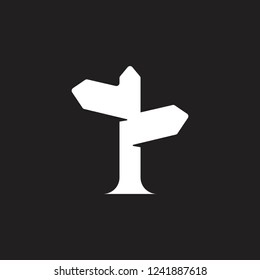 simple navigation arrow sign symbol vector