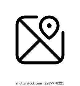 Simple Navigation icon. The icon can be used for: websites, print templates, presentation templates, illustrations, etc
