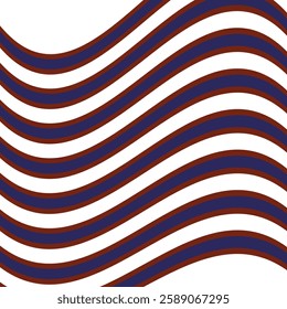  simple navy blue and red colour seemless wave patten designe
