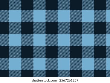 Simple navy tone plaid seamless pattern vector. Background graphic tartan fashion design use for print, texture, cloth, fabric, flannel.	