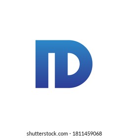 Simple ND logo vector design