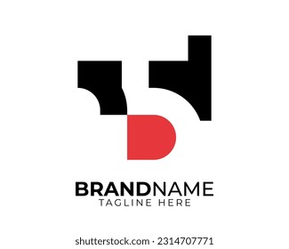 espacio simple negativo plantilla de logotipo geométrico de la letra inicial número 1 5 S I	
