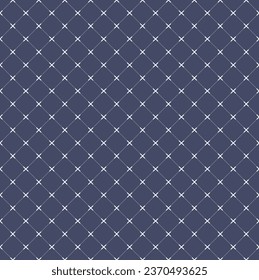 Simple net on blue seamless background pattern